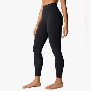 High-Waist Black Athletic Leggings